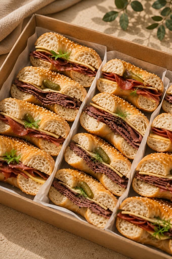 Deli Meat Bagel Platter